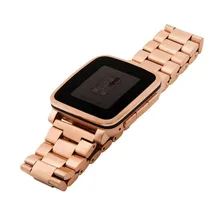 CARPRIE браслет из натуральной нержавеющей стали ремешок для часов Pebble Time SmartWatch 180402 Прямая поставка