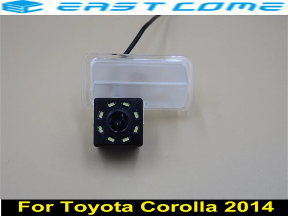 Камера заднего вида для Toyota Corolla камера с 8LED линзами на 170 градусов CCD ночное