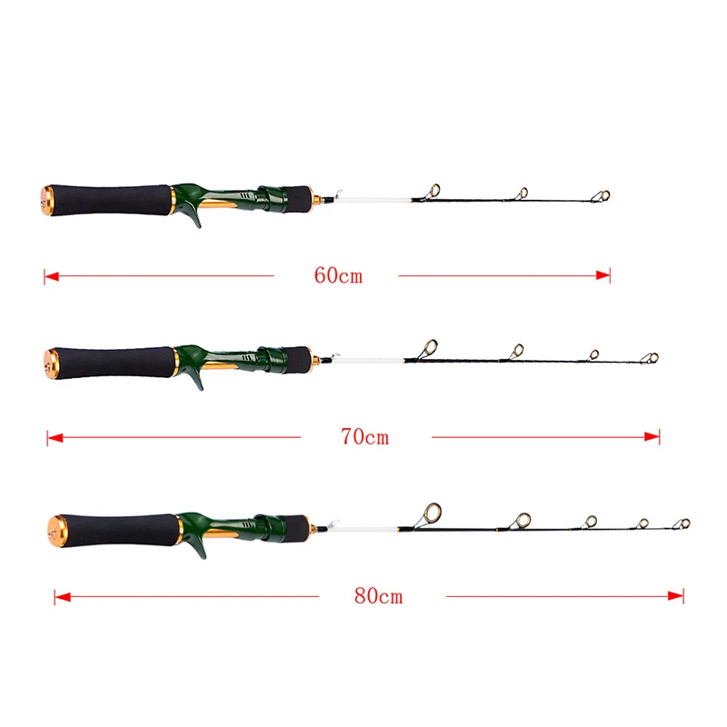 60/70/80 см Портативный зимняя удочка для подледного лова легкая Удочка Высокое качество рыбы шест Удочка дропшиппинг
