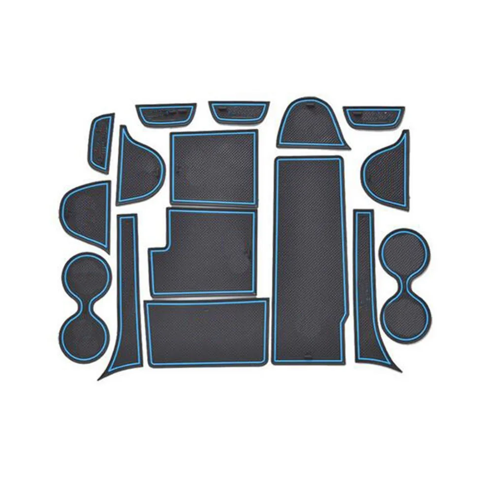 

Dongzhen car Non-Slip Interior cup cushion Door Mat covers Cup Mat stickers Fit For Mazda CX-7 16pcs per set Door Groove Mat