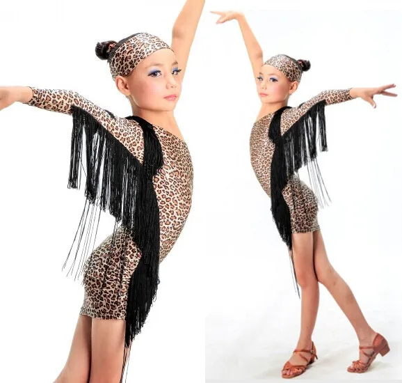 

The new Latin Girls Dance Dress For Girls Dancewear Samba Ballroom Dancing Ballet Performance Dresses Kids Costume Vestido Waltz