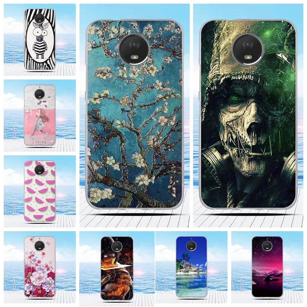 For Motorola Moto G5S Plus Case Cartoon 3D Relief Printing Flower Back Cover TPU Soft Silicone Coque Capa Funda | Мобильные телефоны
