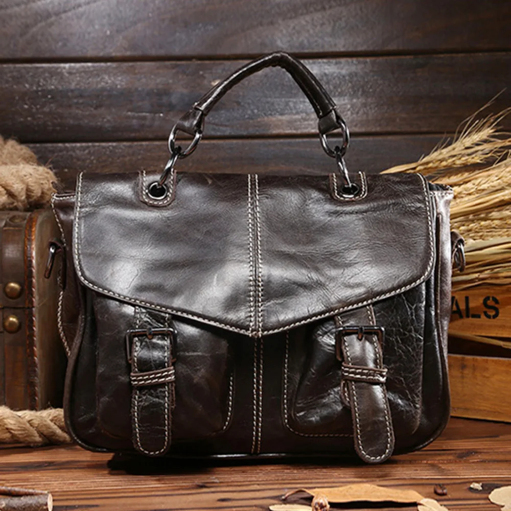 Camada de Couro Genuíno de Luxo Alta Qualidade Primeira Tote Bolsa Feminina Tablet pc Feminino Mensageiro Ombro Cruz Corpo