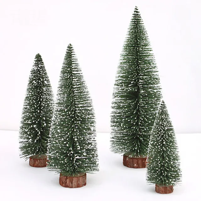 1 Unidades De Madera James Cedro Blanco Mini Árbol de Navidad Creativo