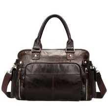 Мужская Новая Кожаная Большая вместительная бизнес портативная дорожная сумка Европа и США Ретро Спортивная Сумка