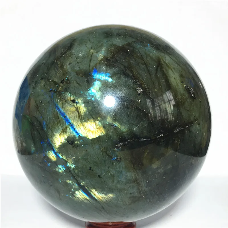 

Ball Narural labradorite quartz Crystal Stone and craft reiki healing Decorative ball