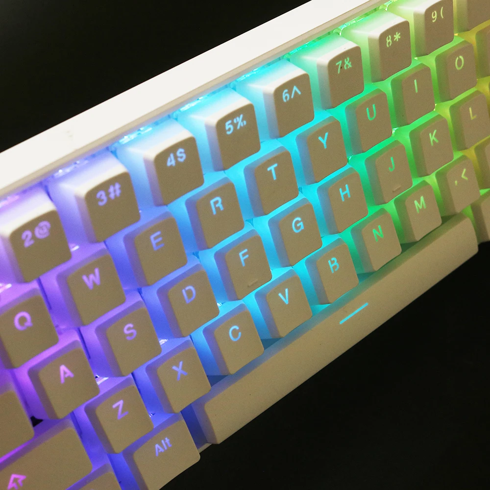 JKDK pudding pbt doubleshot keycap oem задний светильник механическая клавиатура молочно белый