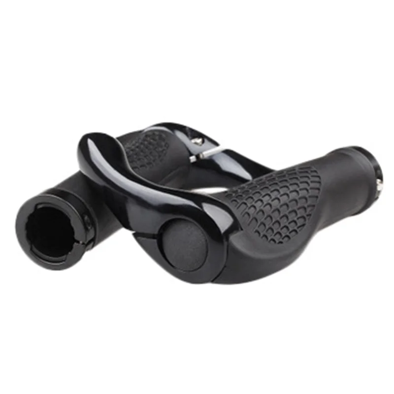 

Ergonomic Design Antiskid Shockproof Bicycle Handlebar Grips with Aluminum Alloy Bar Ends