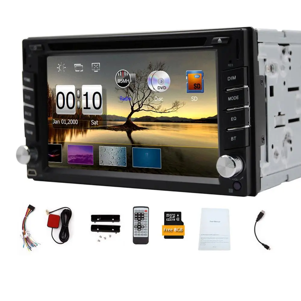 Flash Deal HD GPS Navi Car DVD Stereo 3D Map Autoradio Head Unit CD Logo Player Radio BT car radio player dvd cd car radio stereo in dash 5