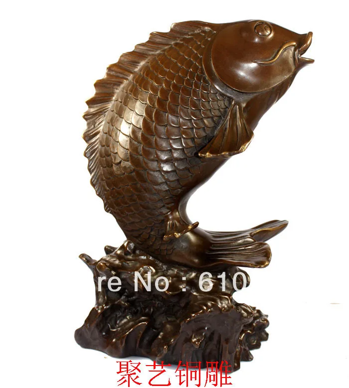 

copper carp copper fish derlook rich accessories decoration Bronze statue copper