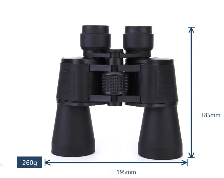 ZIYOUHU 20X50 Высокое качество Классический бинокль HD Широкий формат BAK4 призменный телескоп для уличный, для путешествий и охоты открытым верхом черного цвета