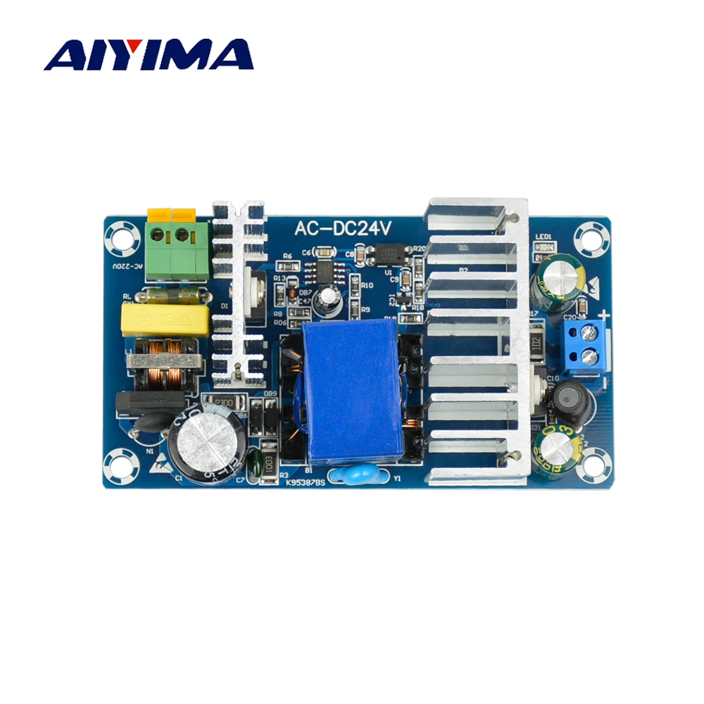 

Aiyima AC110V 220V to 24V DC 6A 150W Industrial Power Switching Supply Converter Module
