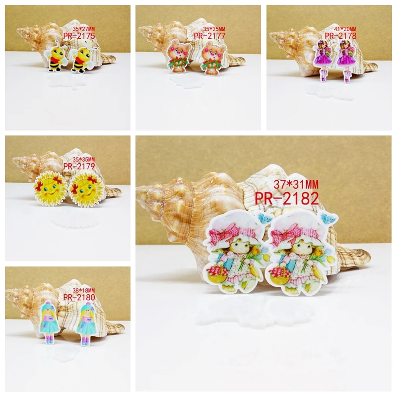 

Free shipping 30pcs cartoon character planar resin pr 2187