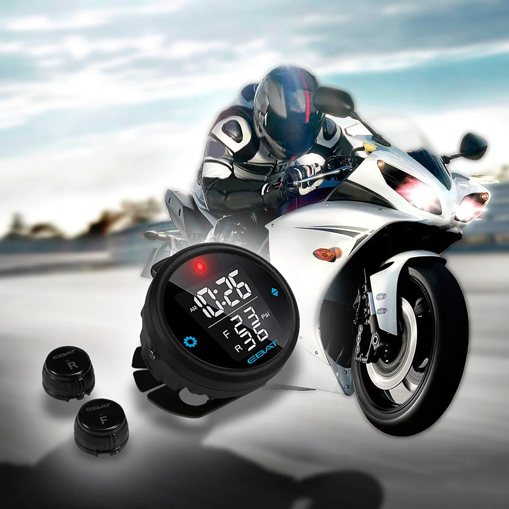 Steelmate ebat ET 910AE двигатели TPMS ЖК дисплей мотоциклетные системы контроля давления в