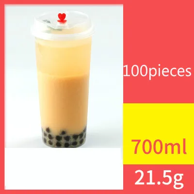 Одноразовые PP инъекций пластиковый стаканчик молоко чай фруктовый сок Coffe для напитков вынос упаковка чашка высокий прозрачный - Цвет: A9