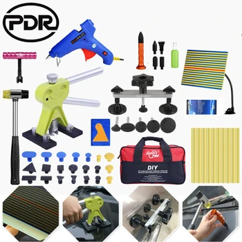 Buy PDR Tools Car Paintless Dent Repair Tool Set Slide Hammer Glue Gun Dent Puller Auto Body Repair Tools Dent Removal Tool Kit