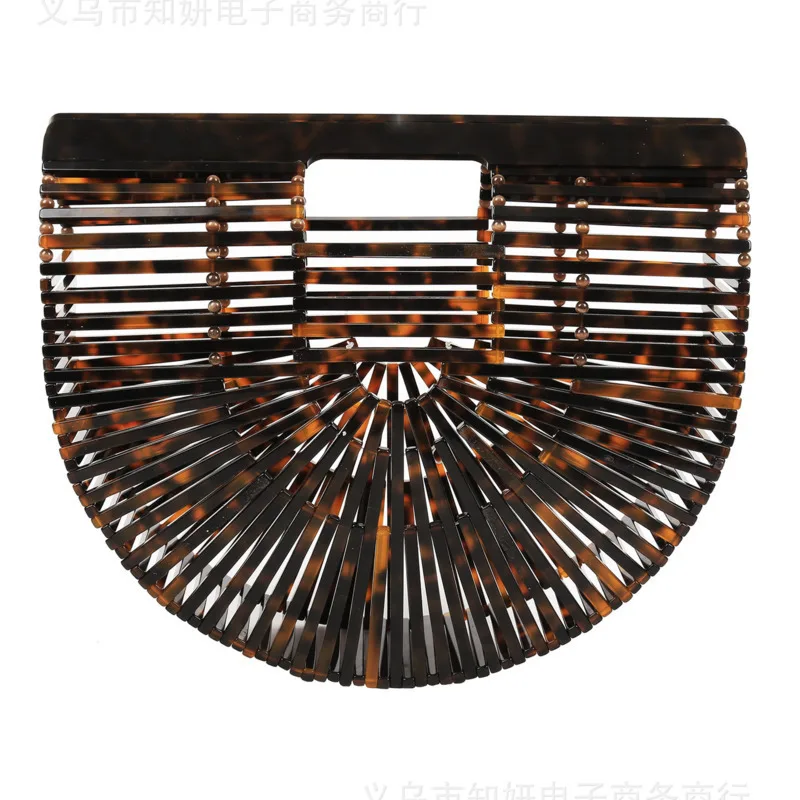 

QLZW 2018 New Pattern Women Package Weaving Vacation Shopping Bag Fake Bamboo Fashion All Match WB08204