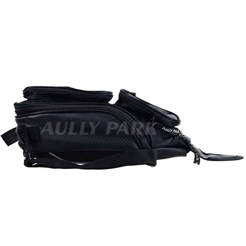 Черный масляный топливный бак сумка Магнитный Мотоцикл масляный топливный бак сумка седло сумка w/больше окно мото аксессуар