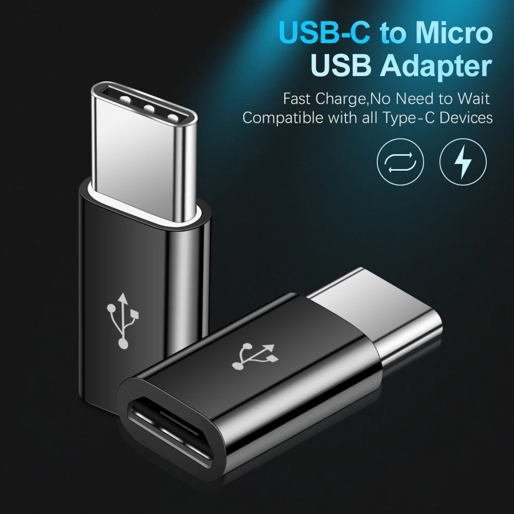 OTG Type-C Adapter USB C to Micro USB OTG Cable USB Type C Adapter for Macbook Pro Samsung S8 S9 S10 Huawei P20 lite Type-c