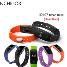 Smart Bracelet Bluetooth Watch Heart Rate Monitor OLED Fitness Tracker Band Smartband Sport Wristband ID107 Fitbits Mi Band 2