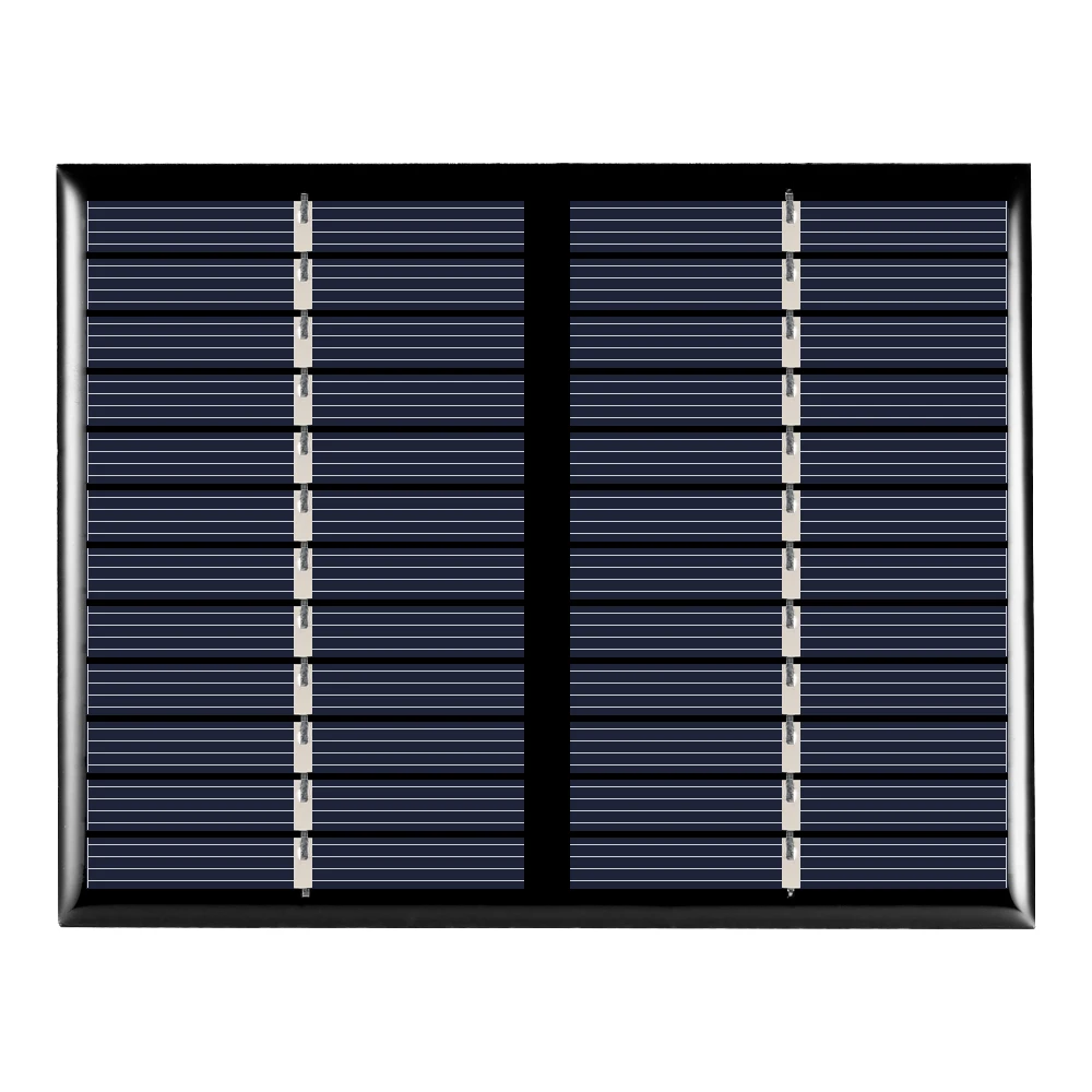 Поликристаллическая Кремниевая солнечная панель 1,5 Вт 12 В портативное солнечное зарядное устройство Панель скалолазание быстрое зарядное устройство поликремний планшет солнечный генератор