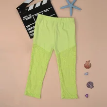 Newest Baby Girl Leggings Kid Child Lace Stretch Cropped Pants Ballet Render Pant Panties