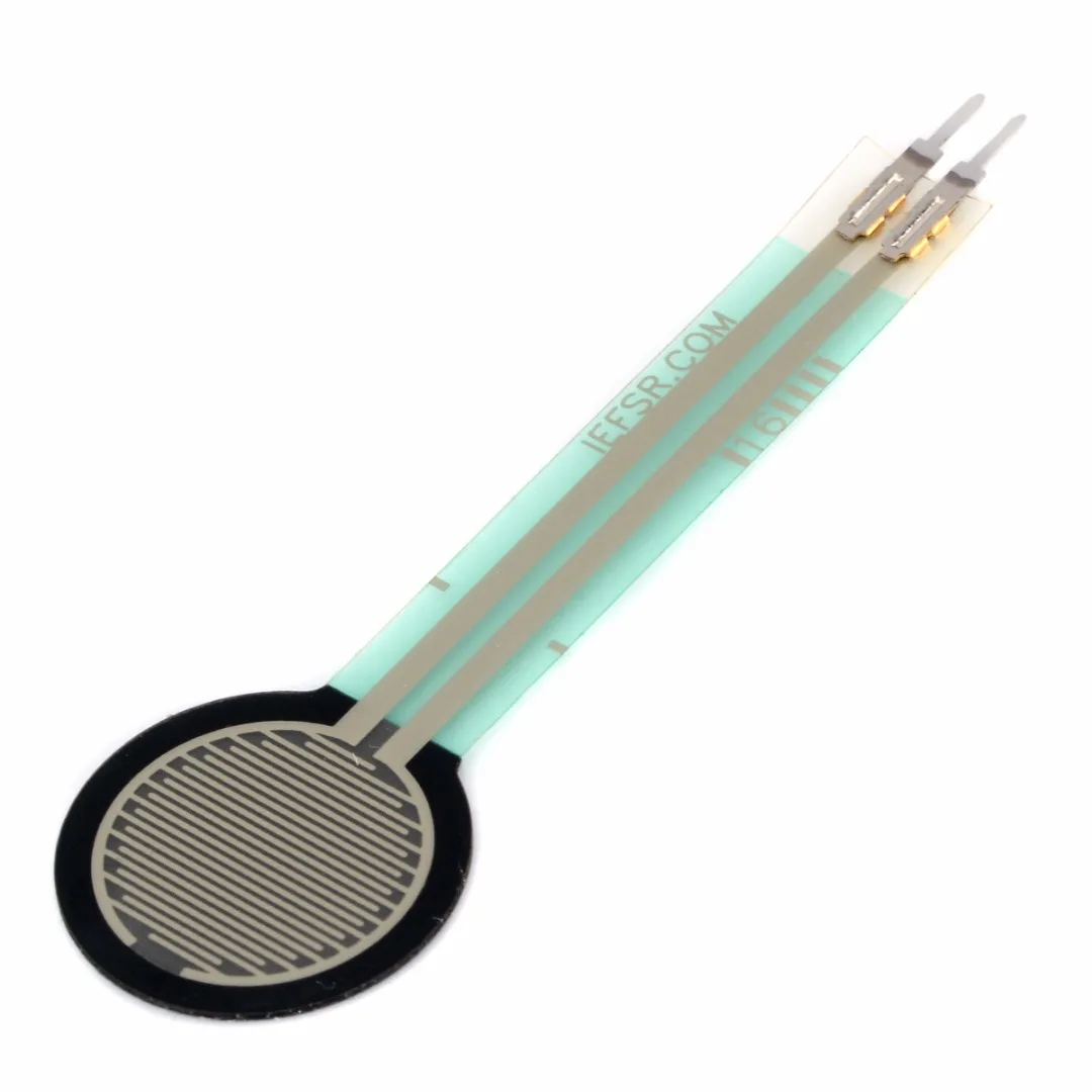 

1pc FSR402 0.5" Film Force Sensitive Sensing Resistor Mayitr Pressure Force Sensor 0g-10kg Two Pins Long Tail