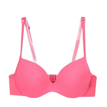 

Blue White Black Pink Bra Women 3/4 Cup Gathering Underwire Bra Push Up Adjustable Strap One-Piece Seamless Bras for Women