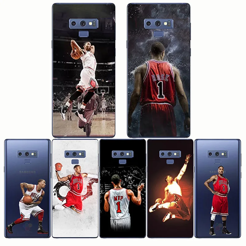 

Derrick Rose Phone Case Soft TPU Cover for Samsung S8 S9 S10 PLUS Lite A8 PLUS 2018 S6 S7 edge Note 8 9