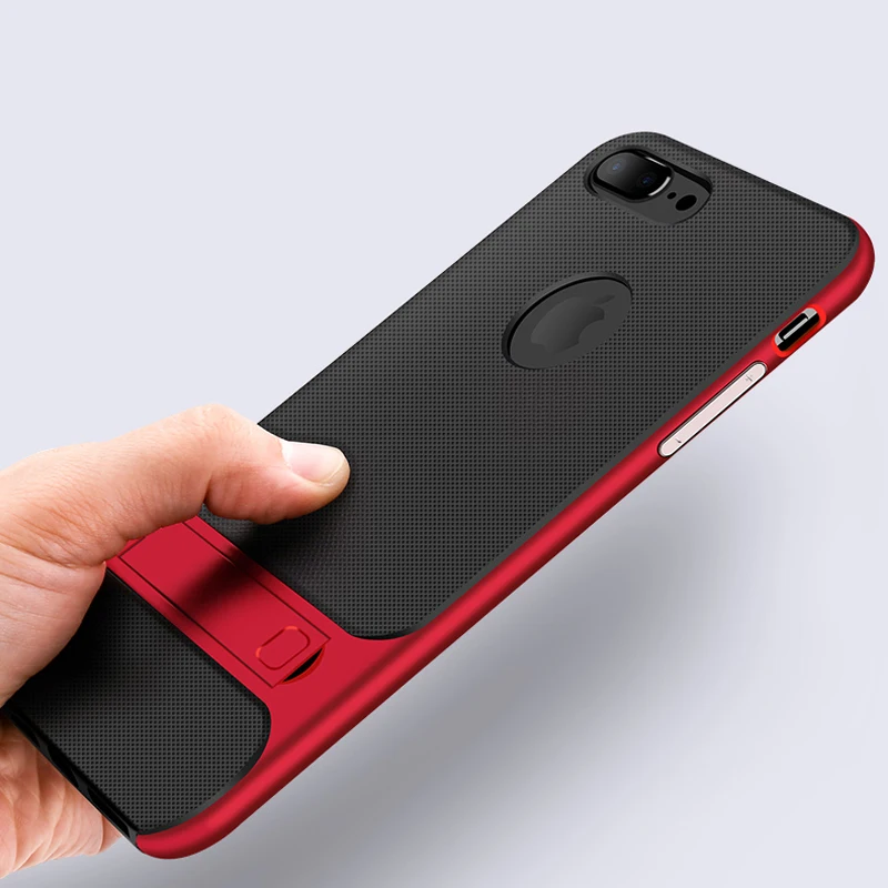 Чехол CAPSSICUM с откидной ножкой для iPhone 8 Plus PC TPU Гибкий тонкий подставка Plus|Бамперы| |