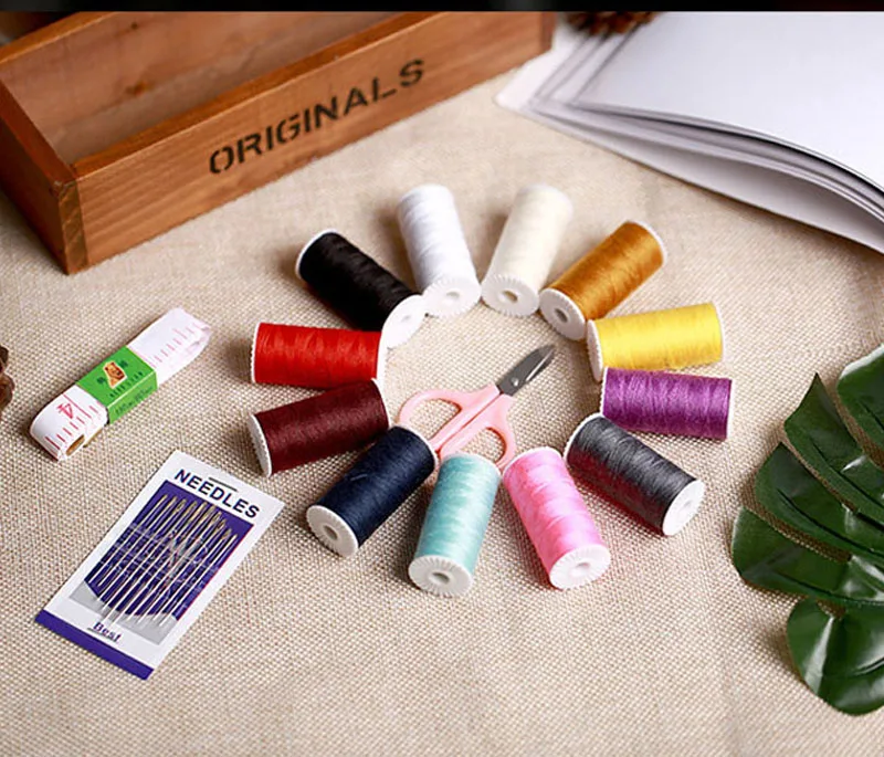 Travel-Sewing-Kit-Needles-Thread-Scissors-Tape-Set-with-Mini-Storage-Box-Home-Trip-Hand-Sewing