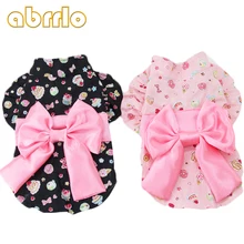 Abrlo Puppy Новая модная Однотонная юбка для питомца собаки галстук-бабочка для животных одежда из хлопка мягкая летняя забавная юбка для домашних животных товары для собак S-XL