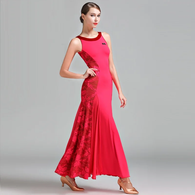 

Women Sexy Dancing Dress Lady Sexy Ballroom Dance Competition Suit Female Modern Waltz Tango Standard Stage Costume B-6062