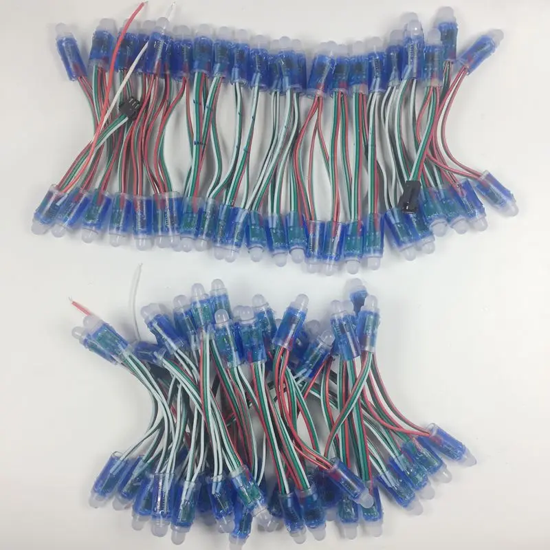 

2000pcs 12mm WS2811 2811 IC Full Color Pixel LED Module Light DC 5V input IP68 waterproof RGB color Digital LED Pixel Light