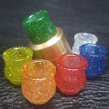 Tsondianz Resin 810 Atomizer Drip Tip Bling Color For font b Electronic b font Cigarette Rda