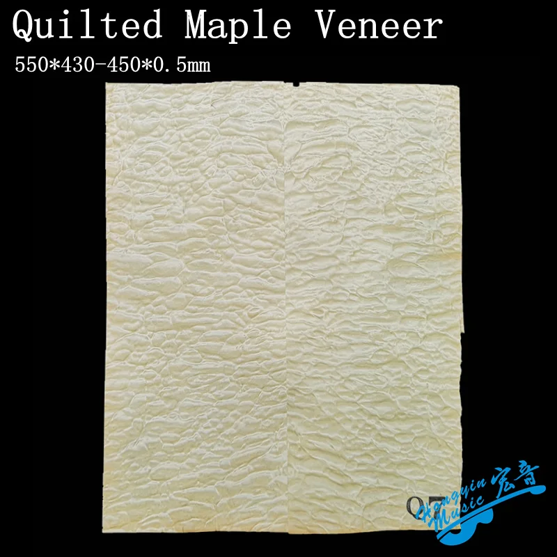 

3A Grade Quilted Maple Guitar Veneer Original Wood Makeup Board Guitars Making Materials Guitar Accessories 550*430*0.5mm