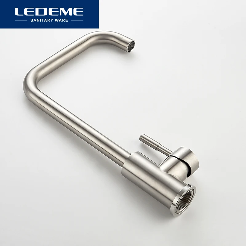 LEDEME Смеситель для кухни сталь SUS304 Цвет: нерж. L4998 4| |