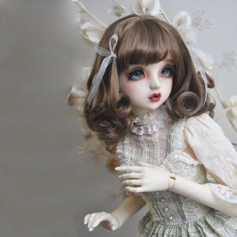 Парик Bybrana BJD для 1/3 1/4 1/6 высокотемпературное волокно Европейский ветер короткие вьющиеся волосы для кукол