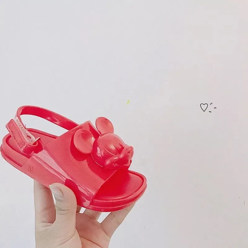 Мини сандалии Melissa с рисунком из мультфильма Новинка 2019 года обувь для Близнецов