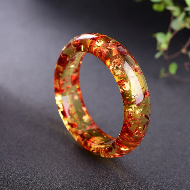 Gelang Flower Pepe Lilin Kuning Minyak 