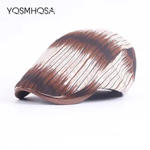Новинка, Модный Полосатый мужской берет, плоская шапка, Хит, берет для художника, Женская французская шапка, женские шапки, Зимние береты, шапки для женщин WH649