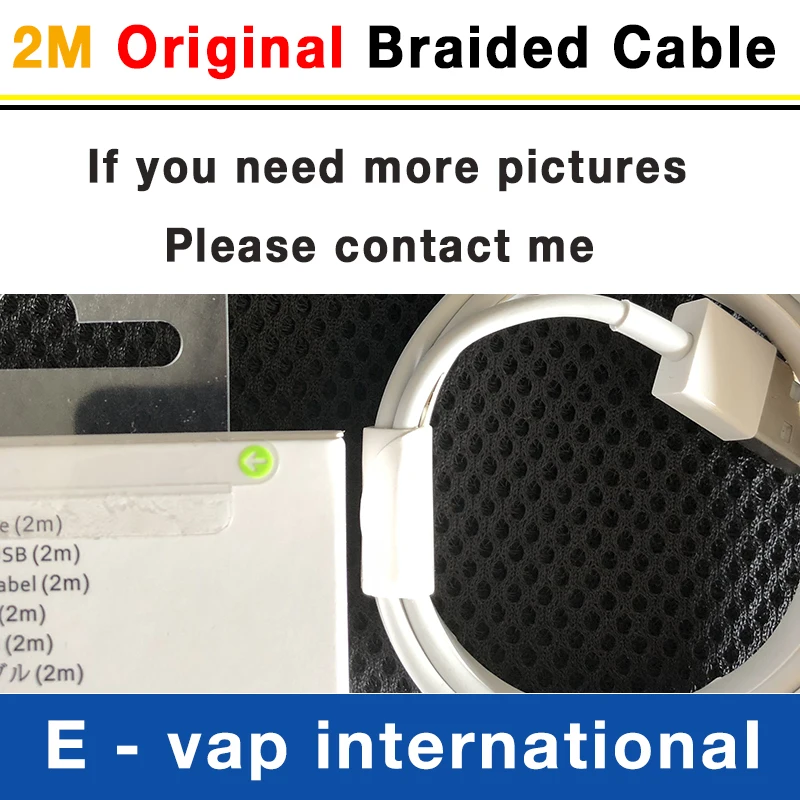 

100pcs/lot 2m/6ft OD 3.0mm AAAAA Original Quality USB Data Charger usb Cable For iphone 5 5S 6 6S 7 plus 8 X XR XS MAX with box