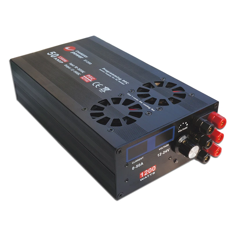 AC DC 90V 265V to 11 5 V 24V 0 50A PFC Импульсный источник питания 1200W 110V 220V Широкий диапазон