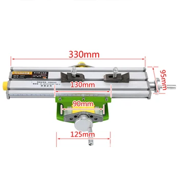 

6330 Precision X Y Compound Slide Table Milling Working Cross Vise Worktable Milling Machine Compound Drilling For Bench Drill