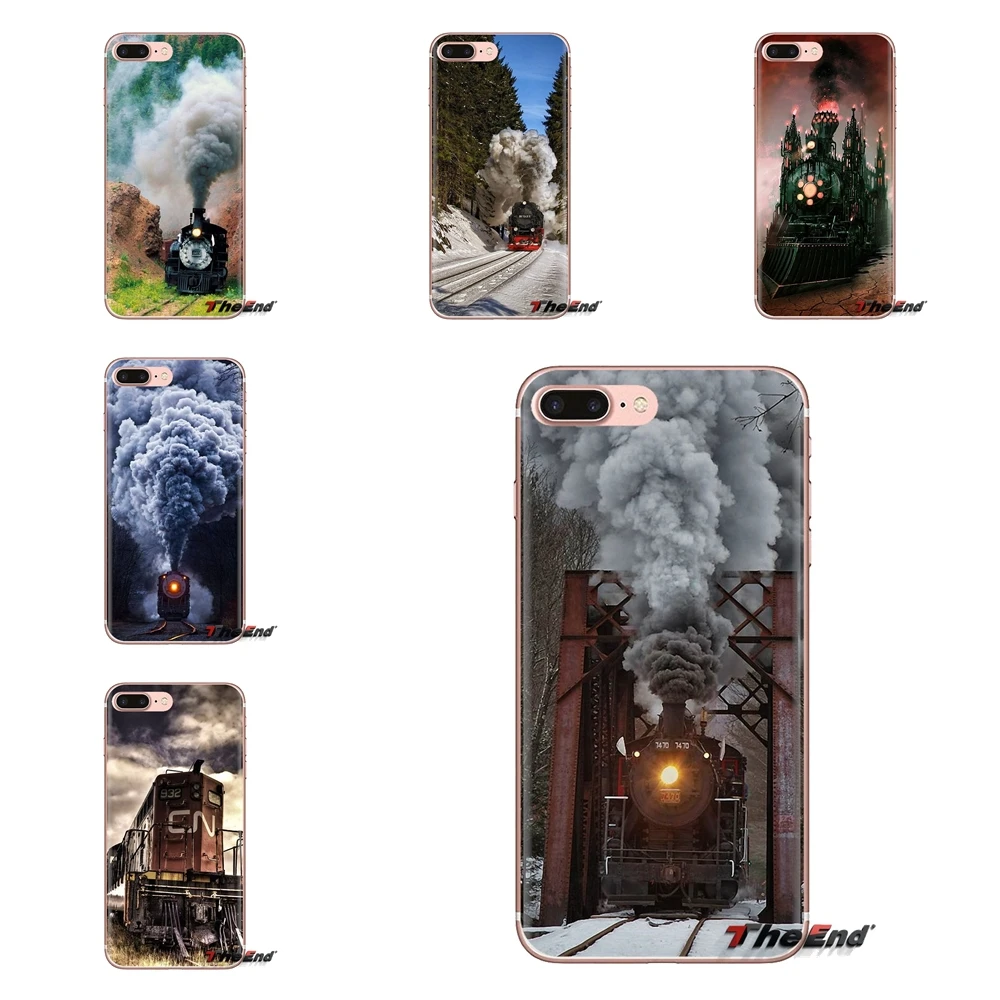Soft Shell Cover For Xiaomi Mi3 Samsung A10 A30 A40 A50 A60 A70 Galaxy S2 Note 2 Grand Core Prime Steam Trains Galore old trains |