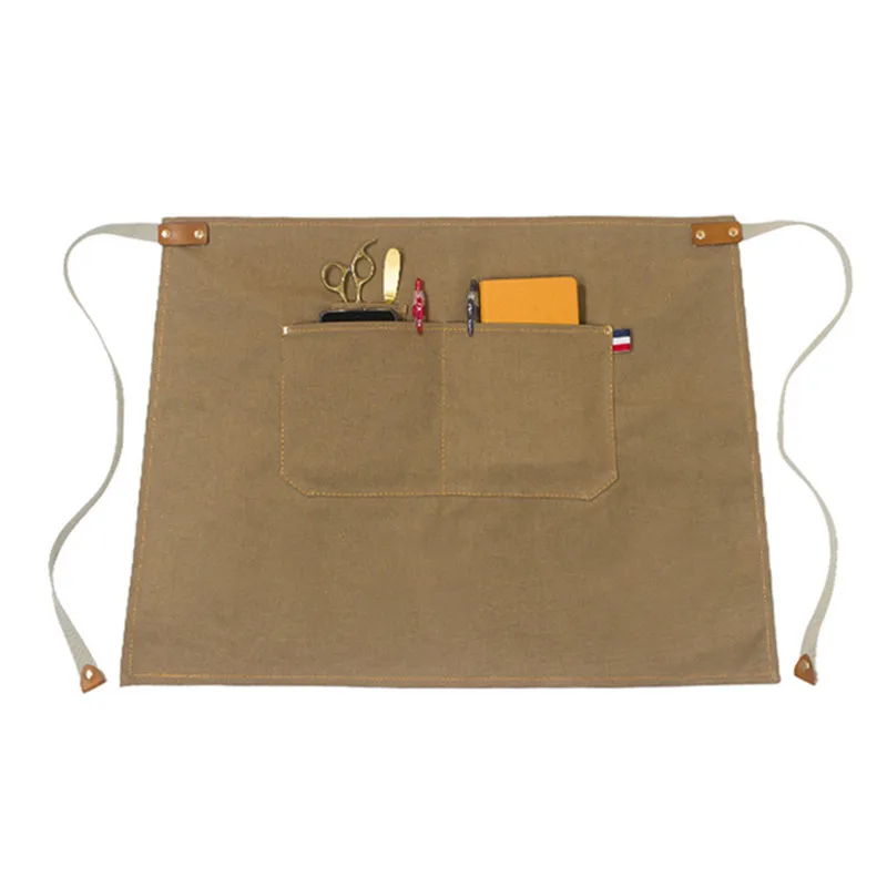 Waist Canvas Apron Cotton Straps E18-2