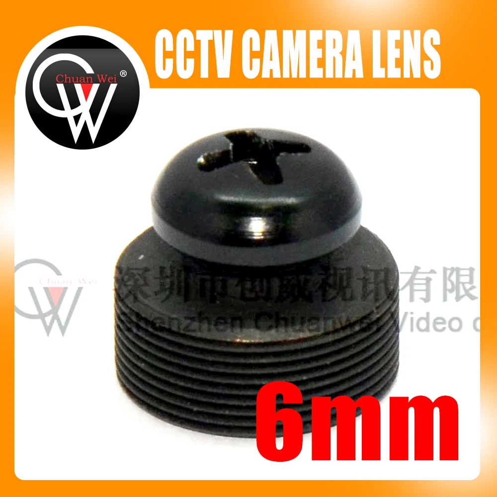 5 шт./лот 6 мм объектив черный винт для объектива M12 объектив для видеонаблюдения Камера Бесплатная доставка
