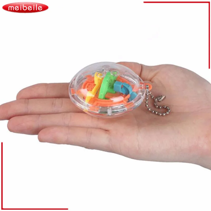 

3D Mini 30 Marks Magic Intellect Maze Ball Kids Children Balance Logic Ability Puzzle Game Educational Training Tools Ball Toy