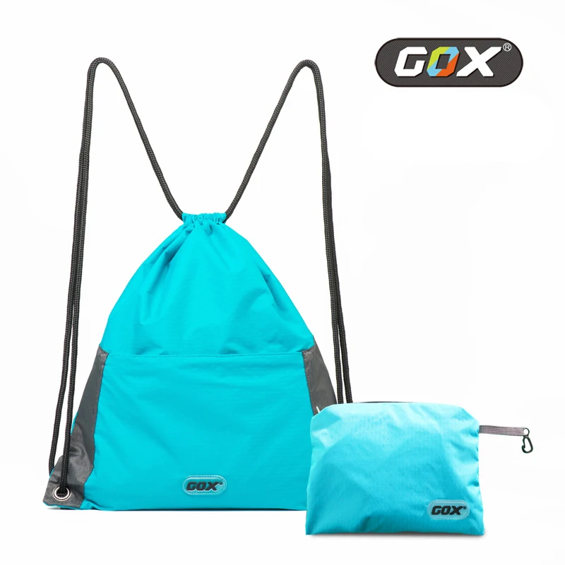 Fashion Lightweight Foldable Backpack Drawstring Bag Men Waterproof Travel Backpack Lanyard Rope