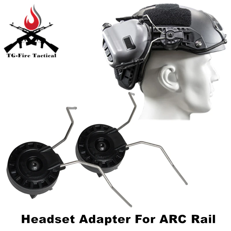 OPSMAN EARMOR HeadSet RAC Rails Adapter Attachment Kit Tactical Headphone Adapter for ARC Rail